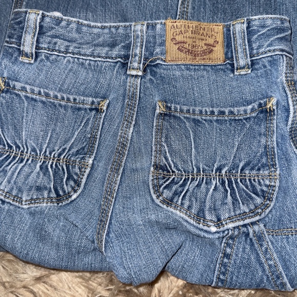 VTG 2009 GAP Carpenter Jeans For Toddler Girls 4 Years, Cargo Pockets - Picture 8 of 9